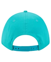 New Era Men's White/Aqua Miami Dolphins Adventure Gradient 9FORTY M-Crown A-Frame Adjustable Hat