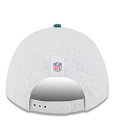 New Era Men's White/Midnight Green Philadelphia Eagles 2025 Nfl Training Camp A-Frame 9FORTY Adjustable Hat