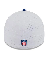 New Era Men's White/Royal York Giants 2025 Nfl Training Camp 39THIRTY Flex Hat
