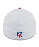 New Era Men's White/Red Buffalo Bills 2025 Nfl Training Camp Throwback Logo 39THIRTY Flex Hat