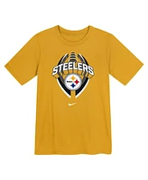 Nike Preschool Gold Pittsburgh Steelers Icon Legend T-Shirt
