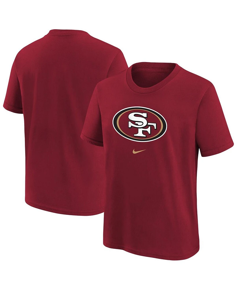 Nike Big Boys and Girls Scarlet San Francisco 49ers Primary Logo Legend T-Shirt