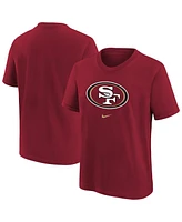 Nike Big Boys and Girls Scarlet San Francisco 49ers Primary Logo Legend T-Shirt