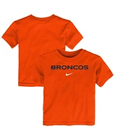 Nike Toddler Orange Denver Broncos Wordmark T-Shirt