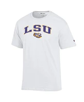 Champion Men's White Lsu Tigers Arch Over Logo T-Shirt