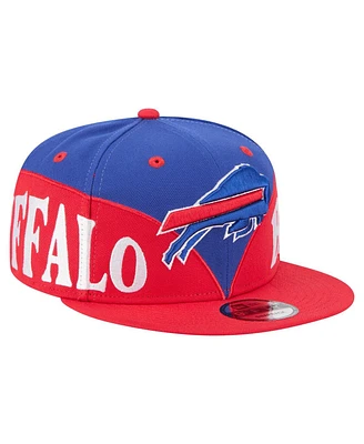 New Era Men's Royal/Red Buffalo Bills Split 9FIFTY Snapback Hat