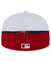 New Era Men's Red/White Los Angeles Angels Paint Stroke 59FIFTY Fitted Hat