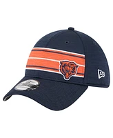 New Era Men's Navy Chicago Bears Stripes 39THIRTY Flex Hat