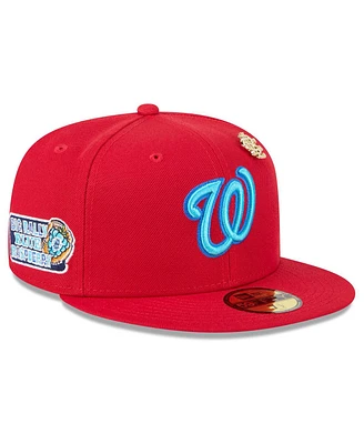 New Era Men's Red Washington Nationals 2025 Big League Chew 59FIFTY Fitted Hat