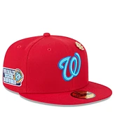 New Era Men's Red Washington Nationals 2025 Big League Chew 59FIFTY Fitted Hat