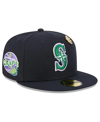 New Era Men's Navy Seattle Mariners 2025 Big League Chew 59FIFTY Fitted Hat