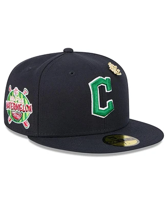 New Era Men's Navy Cleveland Guardians 2025 Big League Chew 59FIFTY Fitted Hat