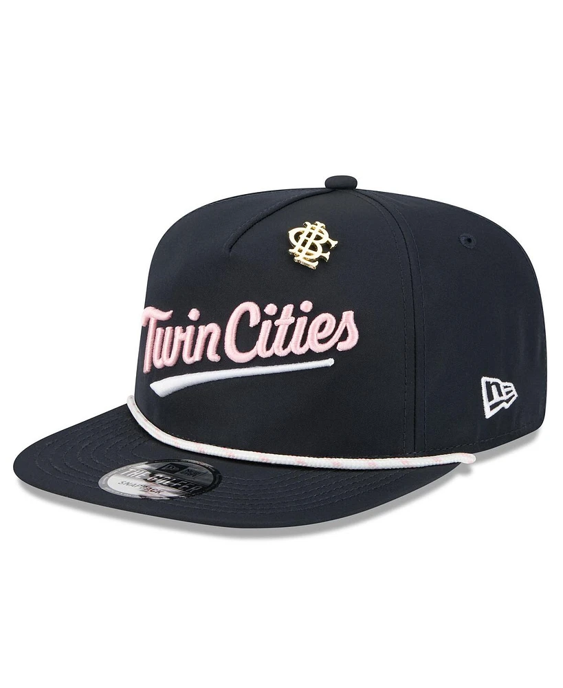 New Era Men's Navy Minnesota Twins 2025 Big League Chew Golfer Snapback Hat