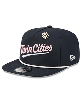 New Era Men's Navy Minnesota Twins 2025 Big League Chew Golfer Snapback Hat