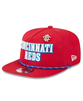 New Era Men's Red Cincinnati Reds 2025 Big League Chew Golfer Snapback Hat
