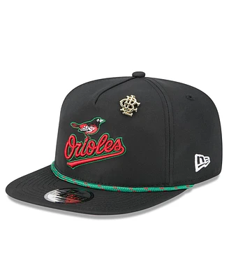 New Era Men's Black Baltimore Orioles 2025 Big League Chew Golfer Snapback Hat