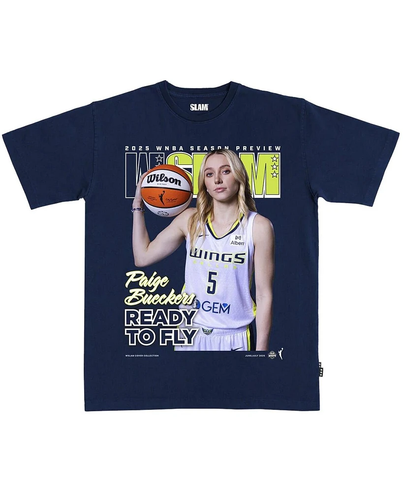 Slam Men's and Women's Paige Bueckers Navy Dallas Wings Cover T-Shirt