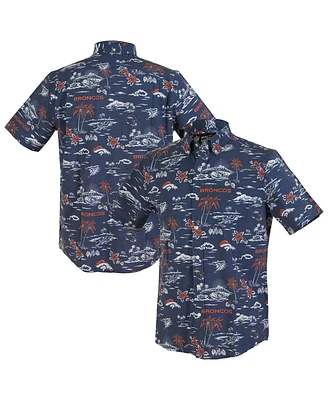 Reyn Spooner Men's Navy Denver Broncos Kekai Performance Button-Down Shirt