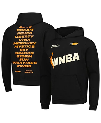 Playa Society Men's and Women's Black Wnba Team Pullover Hoodie