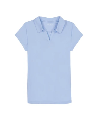 Big Girls Uniform Short Sleeve Performance Knit Polo Top