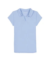Big Girls Uniform Short Sleeve Performance Knit Polo Top