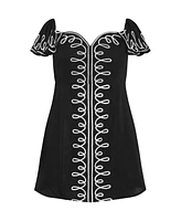 City Chic Women's Hana Embroidered Dress
