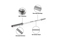 7 Feet Workout Olympic Multifunctional Weight Barbell with Copper Sleeve and Bearing Connection