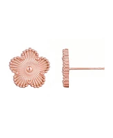 Adornia Tarnish Resistant Rose Gold 5 Leaf Clover Stud Earrings
