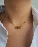 Adornia Tarnish Resistant Bar Necklace
