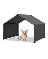 Streamdale Furniture Dog Shade Shelter, Portable Pet Tent, Gray
