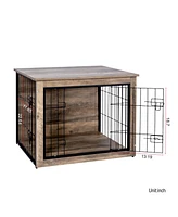 Medium Wooden Dog Crate Furniture