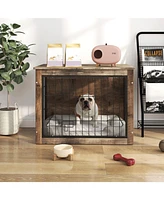 Medium Wooden Dog Crate Furniture