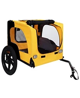Pet Bike Trailer - Folding, Quick Release, Leash