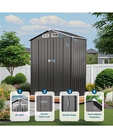 Streamdale Furniture 5x3 Ft Metal Outdoor Storage Shed, Gray