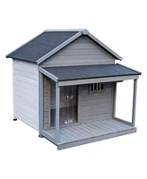Large Balcony Dog House with Terrace