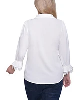 Ny Collection Women's 3/4 Sleeve Lace Top
