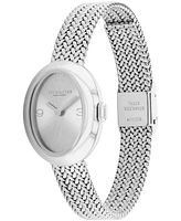 Coach Women's Sammy Silver Tone Stainless Steel Mesh Bracelet Watch, 22.5mm