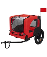 Pet Bike Trailer - Folding, Quick Release, Leash