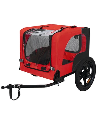 Pet Bike Trailer - Folding, Quick Release, Leash