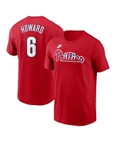 Nike Men's Ryan Howard Red Philadelphia Phillies Fuse Name Number T-Shirt