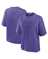 Nike Women's Purple Minnesota Vikings Glory Arch Boxy T-Shirt