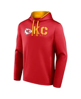 Logo Athletic Men's Red Kansas City Chiefs Head Start Pullover Hoodie