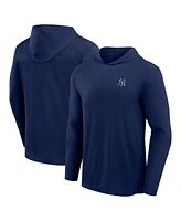 Fanatics Men's Navy New York Yankees Front Office Power Mono Long Sleeve Hoodie T-Shirt