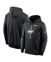 Nike Men's Black New York Jets Performance Fleece Pullover Hoodie