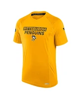 Fanatics Men's Gold Pittsburgh Penguins Authentic Pro Rink Tech T-Shirt
