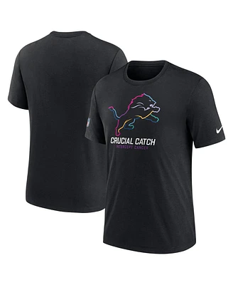 Nike Men's Black Detroit Lions 2024 Nfl Crucial Catch T-Shirt