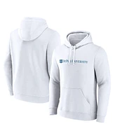 Fanatics Men's White DePaul Blue Demons Primary Logo Pullover Hoodie