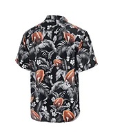 Tommy Bahama Men's Black Ohio State Buckeyes Veracruz Cay First Down Blooms Button-Up Shirt