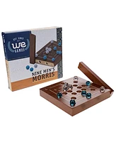 We Games Nine Men's Morris Wooden Travel Game with Marbles