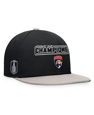 Fanatics Men's Black Florida Panthers 2025 Stanley Cup Champions Snapback Hat